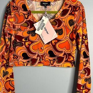 NGOrder Urban Outfitters Groovy Velour Cardigan Lg